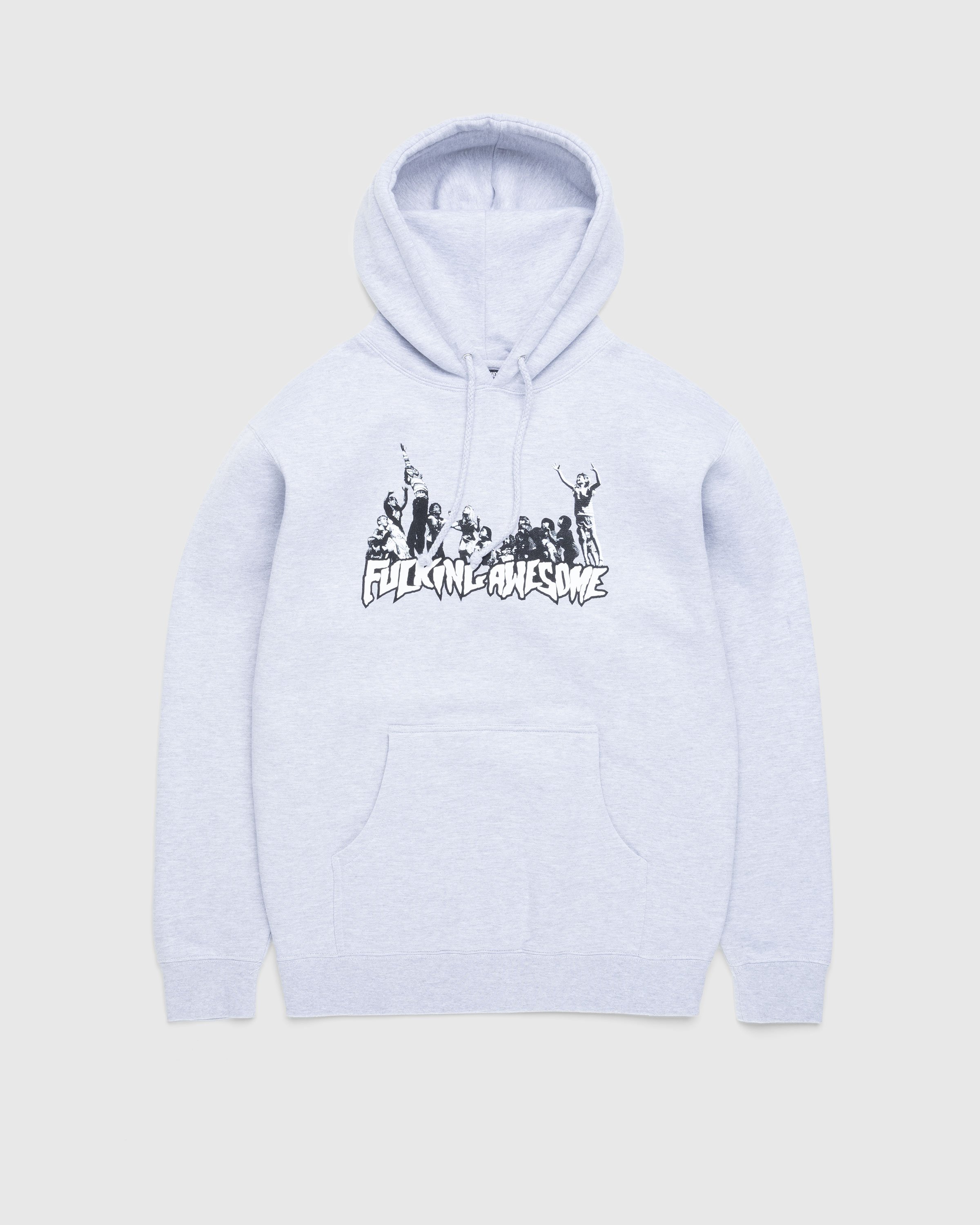 Fucking Awesome – Hug The Earth Hoodie Heather Grey | Highsnobiety